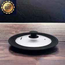 Lid for Pots Universal , Pans and Skillets - Tempered Glass with Heat Resistant 