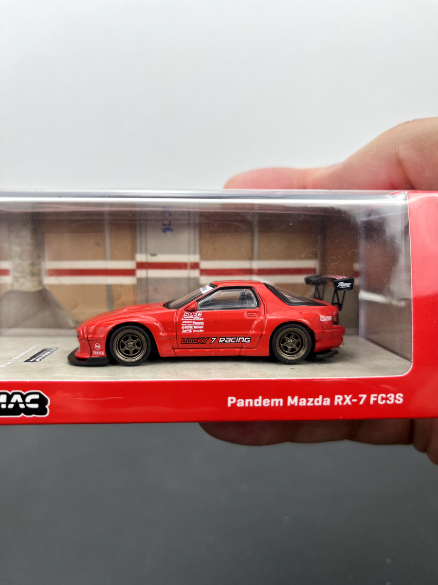 Xe Mô Hình Pandem Mazda RX-7 FC3S 1:64 Tarmac Works ( White ) - Shop Xe