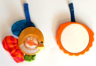 Child's Infant Mobile Replacement Pieces, Hook and Loop Attachment, Fish, Mirror