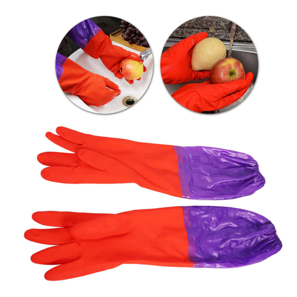 Rubber Dish Gloves Oil Resistant Work Gloves Latex Free Gloves eBay