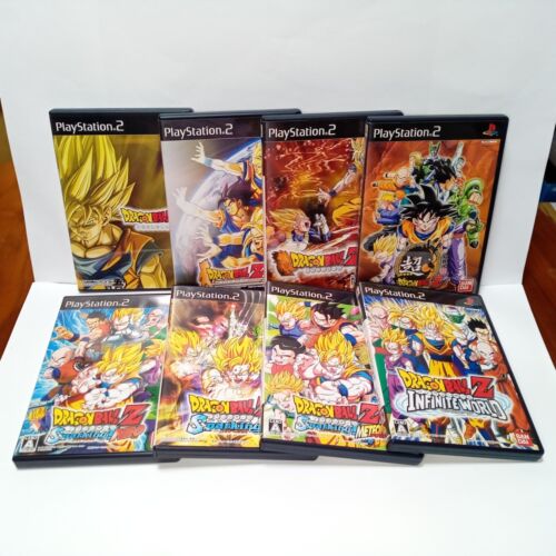 Dragon Ball Z 1 2 3 Infinite Sparking Neo Meteor Lot 8 PS2 Japanese CIB Complete