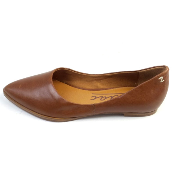 Zodiac Leather Flats Hill Cognac - image 3