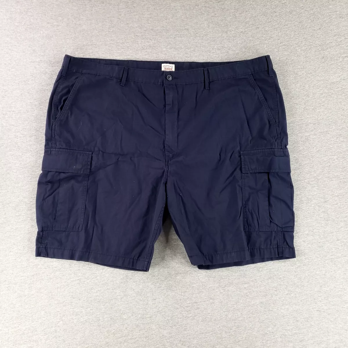 Levi s 52 Waist Cargo Shorts Navy Blue Dark Short Length Work Big