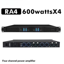 Professional Power Amplifier DJ Link Amp PA 4 Channels with Light Peak 600 8 X4