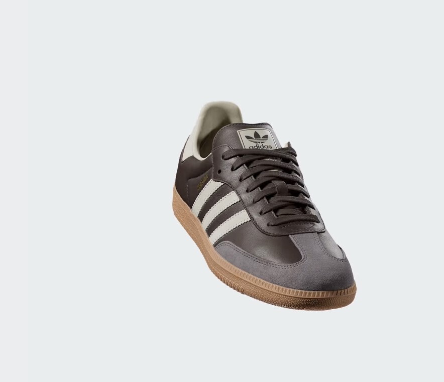 adidas Originals SAMBA OG MEN'S SHOES ID1481 Dark Brown Putty Grey image 6