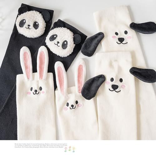 Cute Kids Toddler Girl Knee High Socks Cartoon Animal Over Calf 3-12 Years Dog - Picture 6 of 7