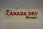 Vintage Original 24" Porcelain Canada Dry Beverages Advertising Enamel Sign Soda