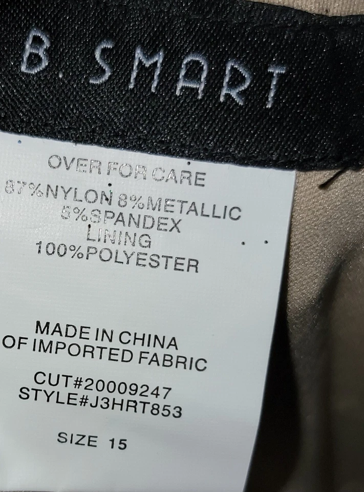 90s Y2k Womens Gold Glitter Off The Shoulder Coquette Cocktail Mini Dress Sz 15 - Image 4 of 4