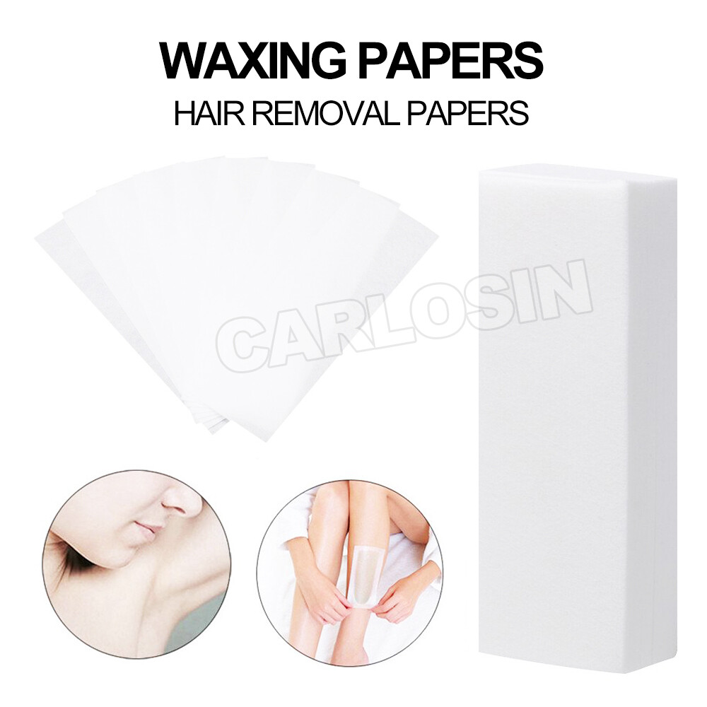 100pcs Wax Strip Paper Waxing Strips Hair Removal Depilatory Non Woven