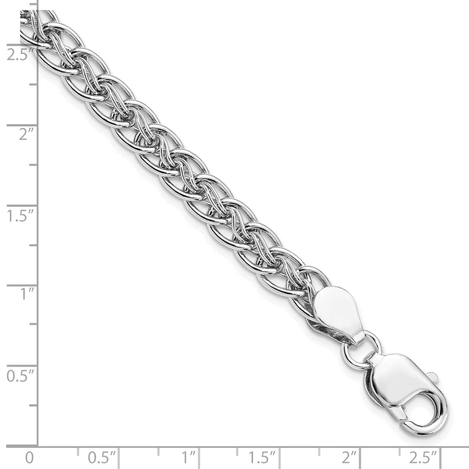 Silver Polished Link Bracelet QLF499 - Image 4 of 4