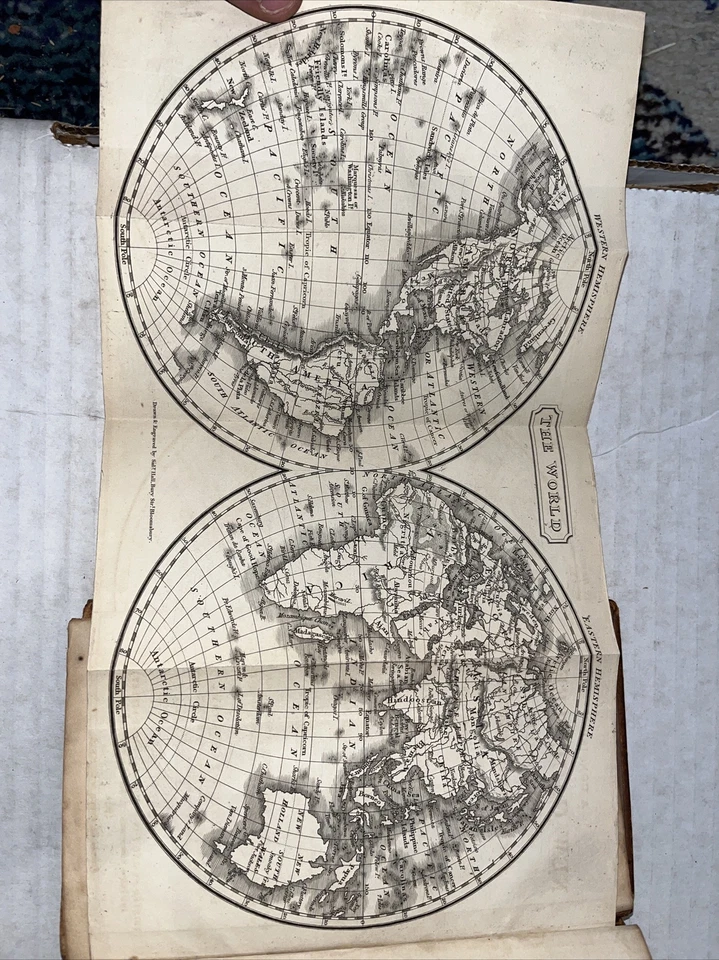 A Concise Gazetteer of the World for the Use of Schools by Earnshaw, 1824 7 Maps - Image 3 of 4