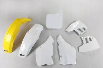 Kit plastique Suzuki RM 125 pour remplacer le carénage usé de 1992 jaune