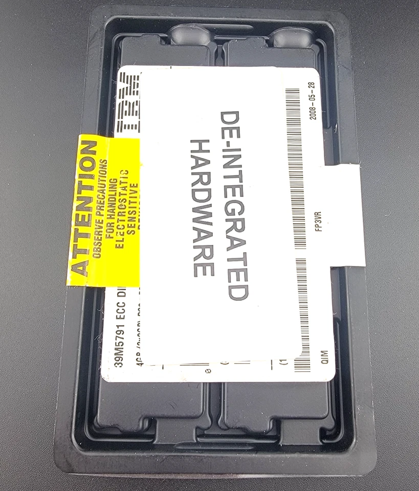 2 Pack IBM 38L5903 Memory 1GB PC2-5300F CL5 ECC DDR2 SDRAM FBDIMM - Image 2 of 2