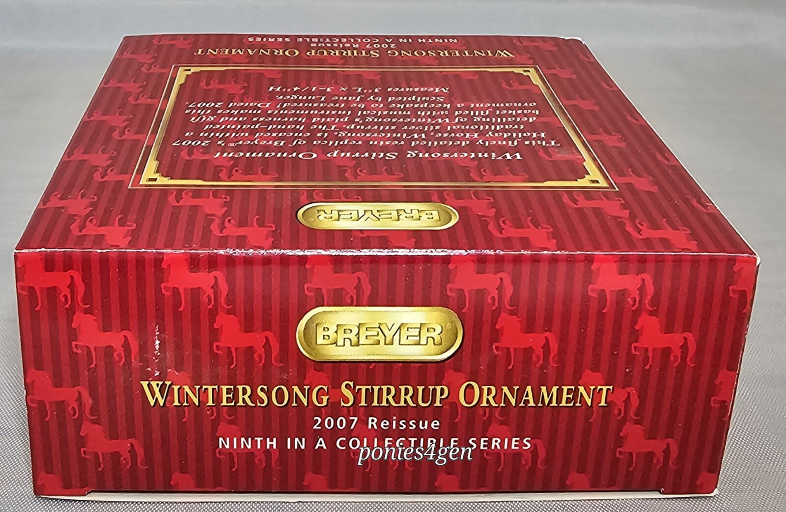 Breyer Horses 700307 Wintersong Stirrup Christmas 2007 Reissue Ornament