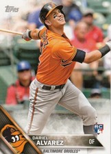 Lot of (10) 2016 Topps Mini DARIEL ALVAREZ Rookie Card LOT SP/1000 #311 Orioles