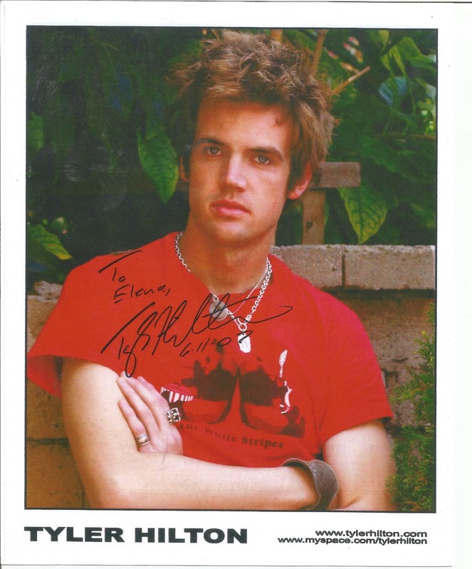 Hand signed, personalized AUTOGRAPHed photo, TYLER HILTON SIGNED 8X10