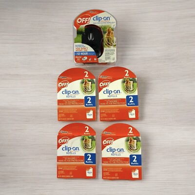 Off! NEW Clip On Mosquito Repellent Fan plus 8 Refills