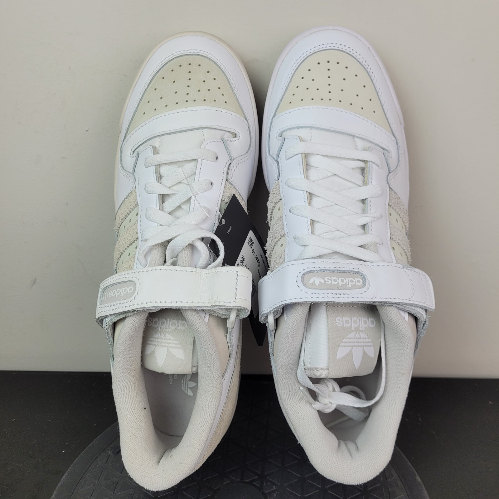 Adidas Originals Forum Low White Gray Athletic Shoes Sneakers HQ6804 Men's Sz 10 thumbnail 5