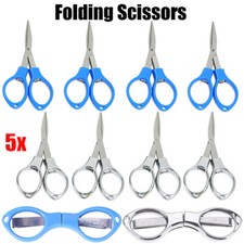 5Pack Folding Scissors Portable Travel Scissors Small Sewing