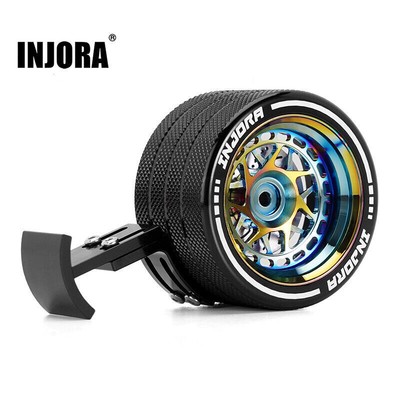 INJORA CNC Aluminium Einhand-Steuerlenkrad für TQI DX3 NB4 4PV 7PX 10PX Sender