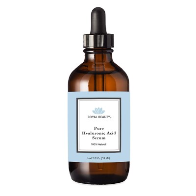 Hyaluronic Acid Serum for Face Skin Lips (2 OZ) 100% Pure All Natural Anti-Aging