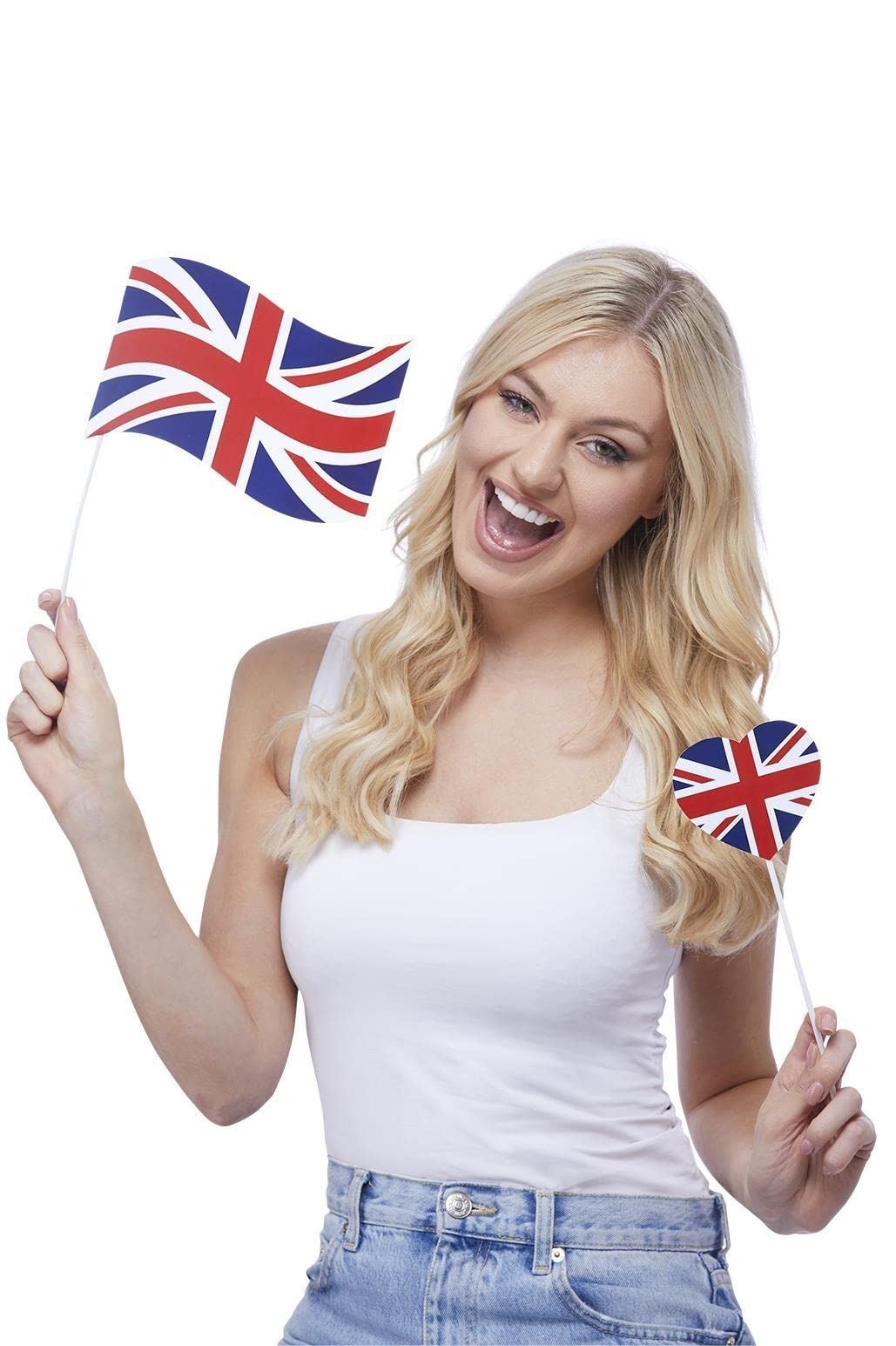 Smiffys Union Jack Jubilee Tableware Props