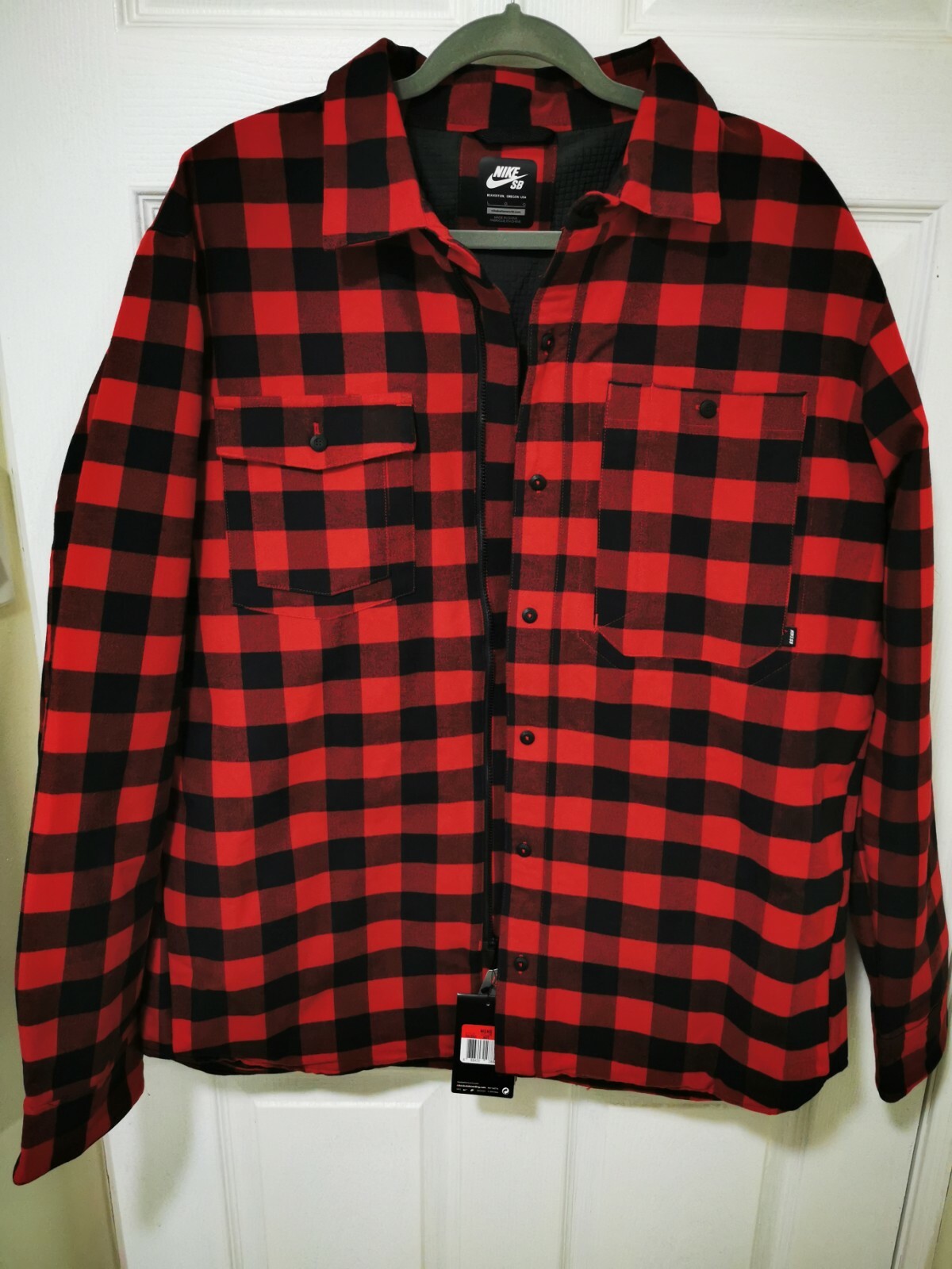 nike flannel jacket