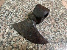 Old Vintage Hand Forged Rustic Iron Axe Hatchet / Axe Head Wood Cutter Tool N1