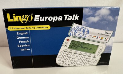 Lingo Europa Talk 5 Language Talking Translator German French Spanish Italian