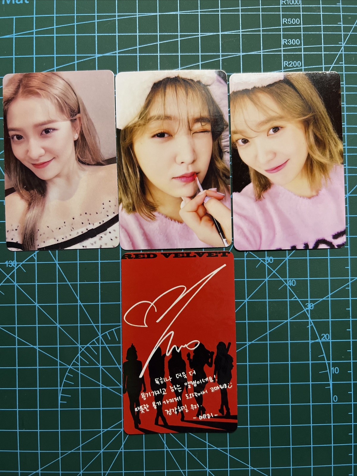 Yeri photocard bad boy the perfect red velvet fan made card red velvet