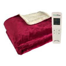 Luxury Electric Heated Throw Over Blanket, Warm Soft Fleece, 10H Timer&10 Heat