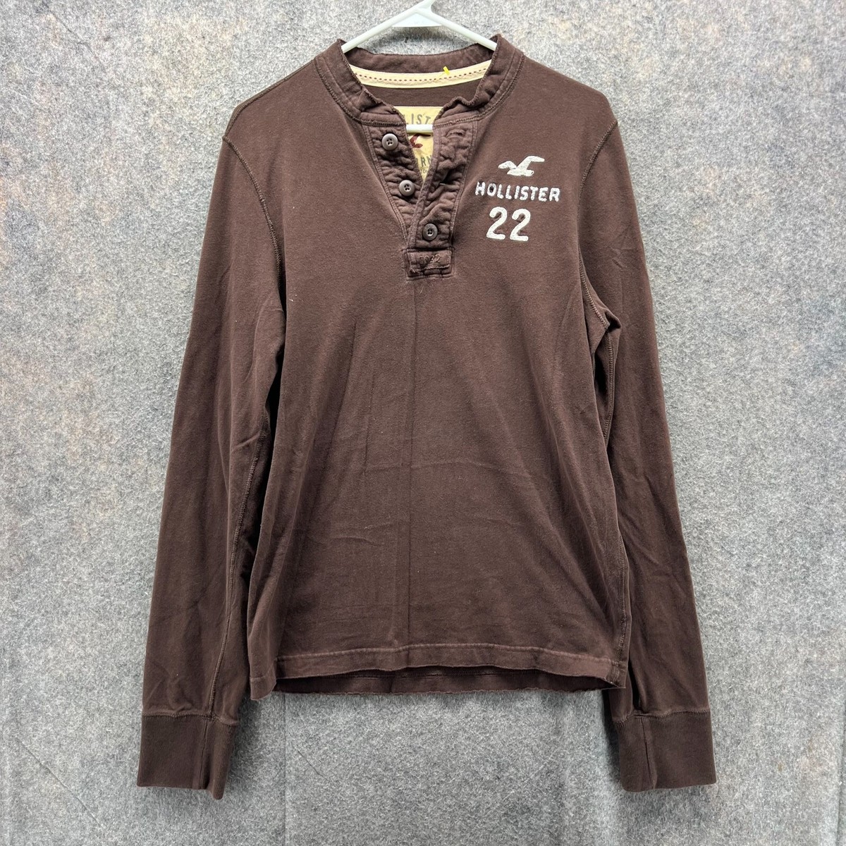 Hollister Sweater Women Large Ladies Brown Long Sleeve Pullover