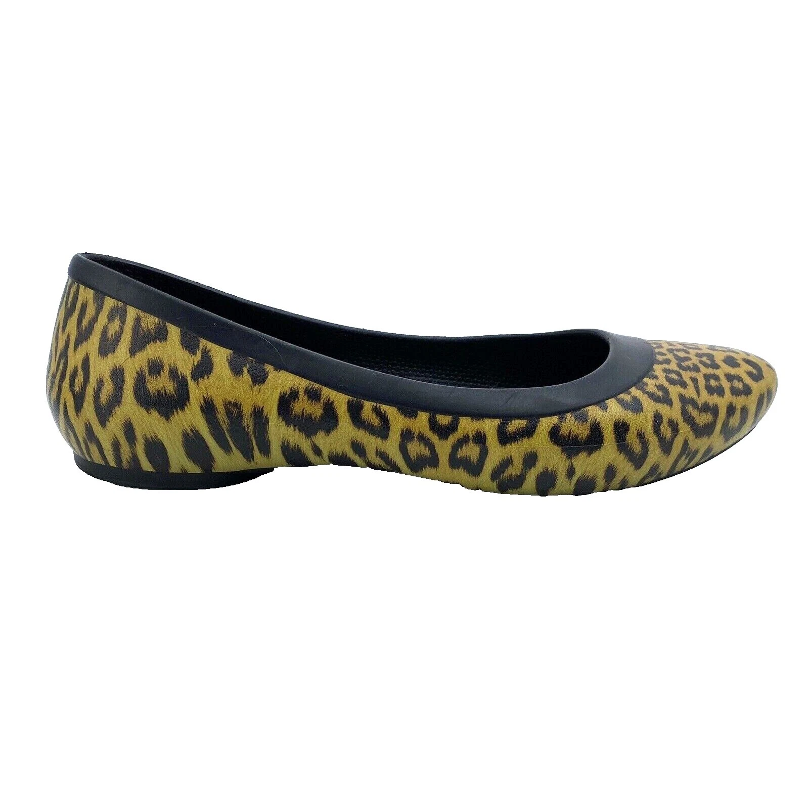 Crocs Rubber Animal Print Ballet Flats for Women
