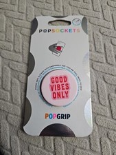 PopSockets PopGrip Cell Phone Grip Stand - Good Vibes Only