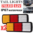 <!--F#f_0-->2x 75 LED Tail Lights Stop Indicator Reverse Lamp 12V Trailer Truck Ute Light AU<!--F/-->