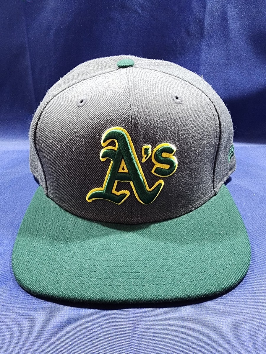 Oakland A's Athletics New Era Hat Gray/Green 9Fifty Snapback Cap