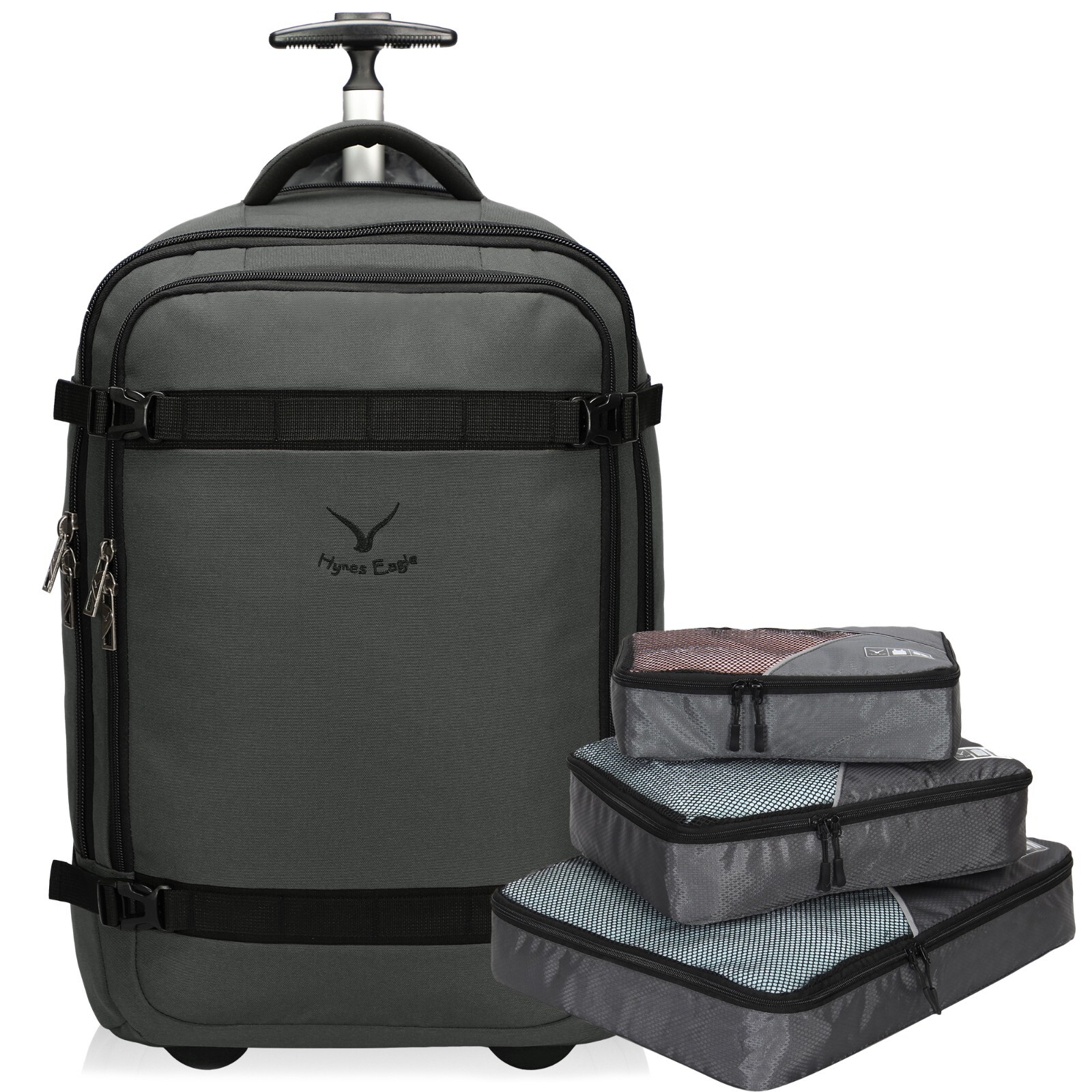42L Rolling Backpack Convertible Wheeled Cabin Approved Carry on Suitcase 21inch
