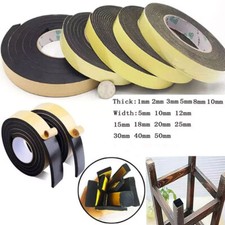 Neoprene Foam Sponge Insulation Tape Self Adhesive Seal Weather Strip Soundproof