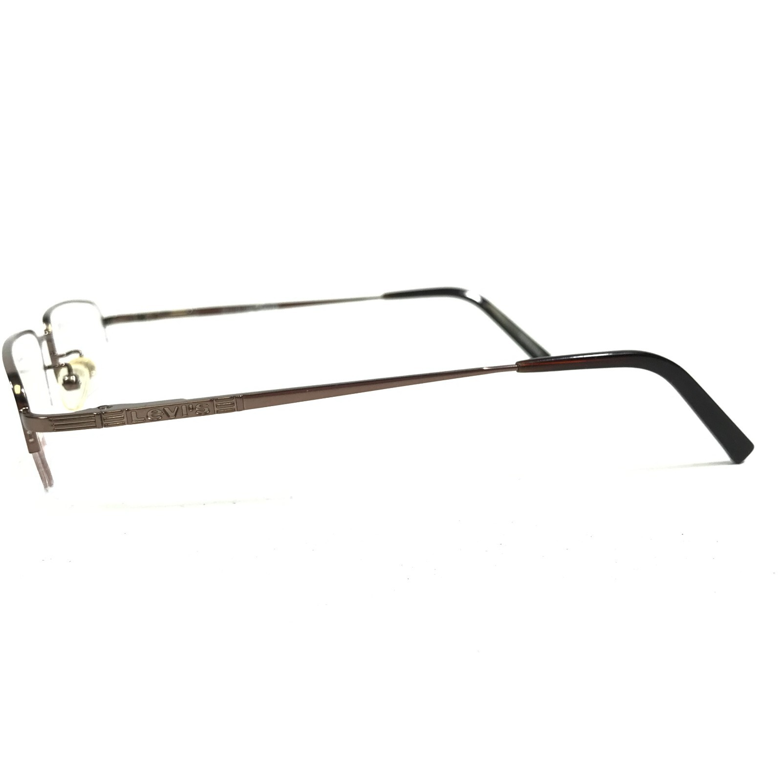 Levi's LS555A-1 Eyeglasses Frames Brown Rectangular Half Rim 52-18-140 thumbnail 5