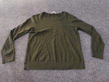 Loft Sweater Medium Green pullover stretch womens outlet classic