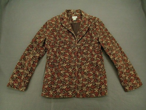 Floral Corduroy Blazer Womens 