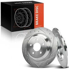 2x Drilled Brake Rotors for Ford Focus Escape Lincoln Corsair Rear LH & RH Side