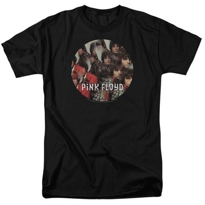 Pink Floyd Piper Unisex Kurzarm T-Shirt Crew Neck Schwarz Baumwolle
