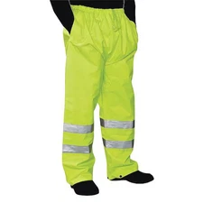 Rain Pants, Polyester, Polyurethane, 38 In Inseam, Drawstring Closure,