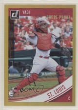 2018 Panini Donruss Variations Press Proof Gold /99 Yadier Molina (Yadi) 04br