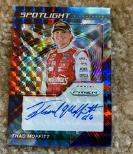 2021 Panini Prizm Thad Moffitt Spotlight Signatures Reactive Blue 50 Auto