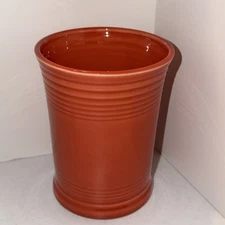 Homer Laughlin Persimmon Fiesta Ware Utensil Holder Crock