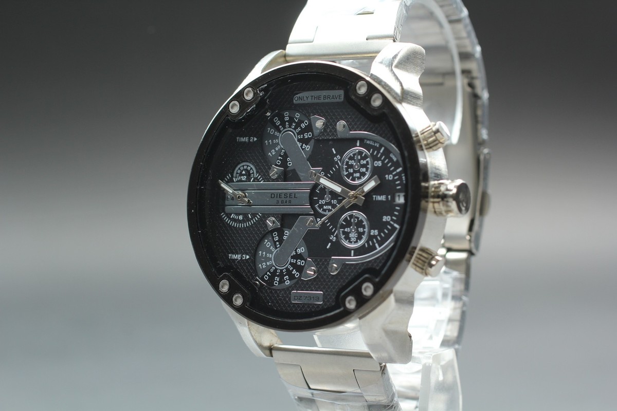Diesel Mr Daddy 2.0 Mens Watch DZ7313 Silver Dial Stainless