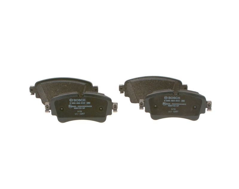 Plaquettes de frein BOSCH 0986494833, l'excellence allemande pour châssis VW