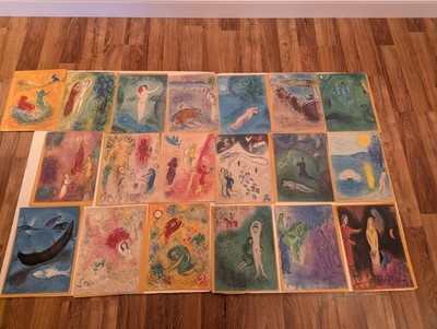 Lot of 19 Chagall Offset Lithographs - ''Daphnis & Chloe''